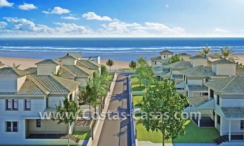 Beachfront nieuwe luxe Villa´s te koop, eerstelijnstrand te Marbella - Costa del Sol 