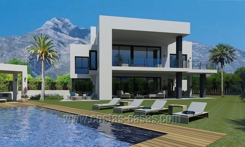 Moderne nieuwbouwvilla te koop op de Golden Mile in Marbella 