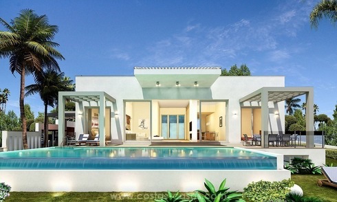 Nieuwe moderne luxe villa te koop in Nueva Andalucia, Marbella 