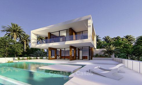 Nieuwe moderne villa te koop, eerstelijns golf in een top golfresort in Estepona, dichtbij de stad, strand en jachthaven 16388