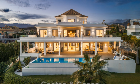 Exclusieve designvilla met panoramisch zeezicht te koop in het een vijfsterren golfresort in Marbella - Benahavis 74769