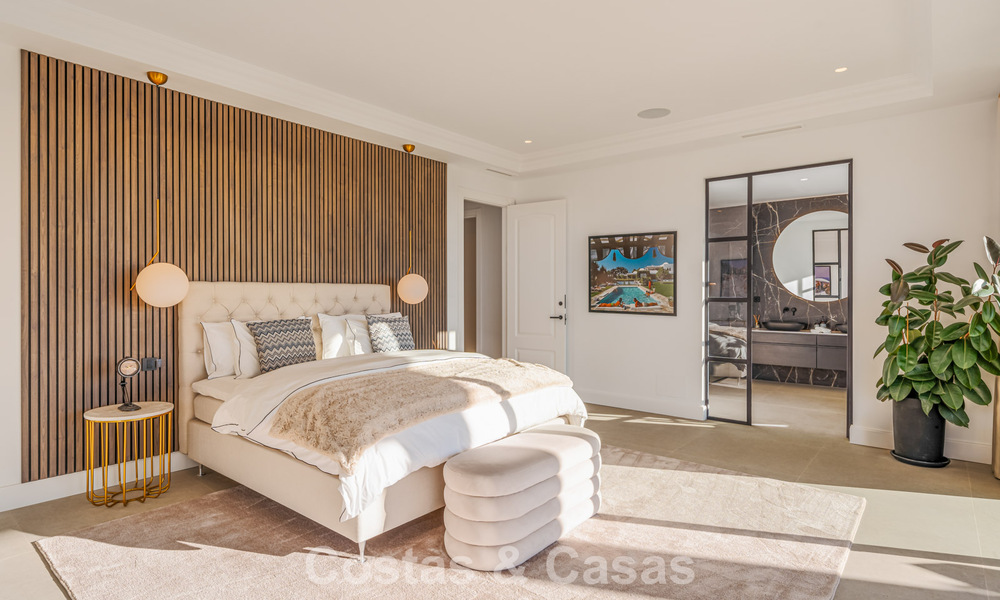 Exclusieve designvilla met panoramisch zeezicht te koop in het een vijfsterren golfresort in Marbella - Benahavis 74783