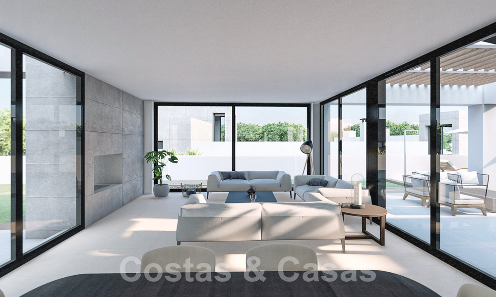 3 Nieuwe designervilla’s te koop op een steenworp van de golfbaan in een luxueus resort in Mijas, Costa del Sol 53555