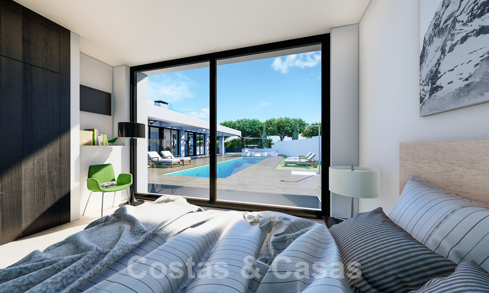 3 Nieuwe designervilla’s te koop op een steenworp van de golfbaan in een luxueus resort in Mijas, Costa del Sol 53564