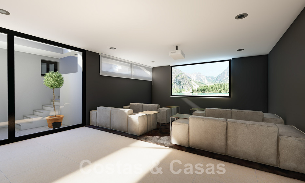 3 Nieuwe designervilla’s te koop op een steenworp van de golfbaan in een luxueus resort in Mijas, Costa del Sol 53565