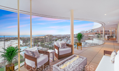 Eersteklas, luxe appartement te koop met schitterend uitzicht op zee, golf en berglandschap in Marbella - Benahavis 70583
