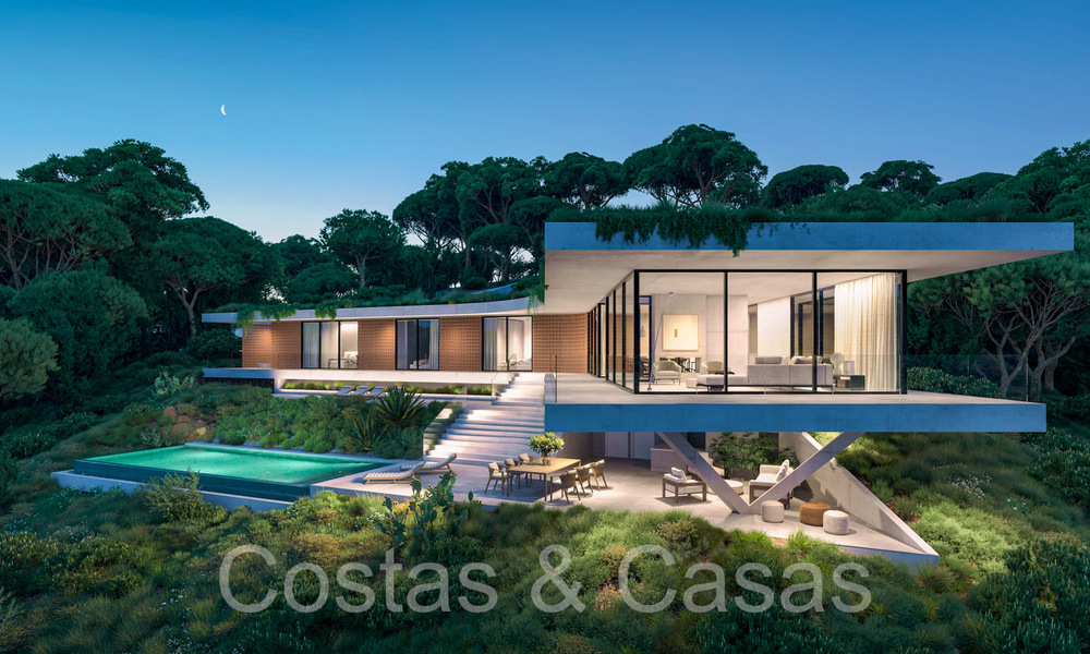 Nieuwe, high-end designervilla te koop, volledig ingenesteld in de natuur in de heuvels van Marbella - Benahavis 68856