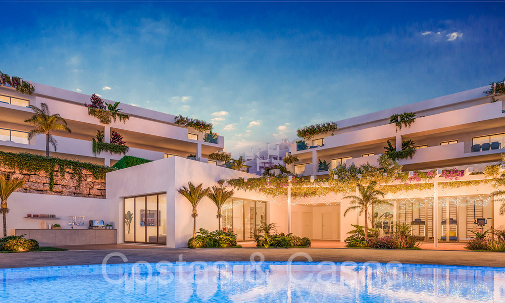 Eigentijdse front-line golf appartementen met zeezicht in een nieuw complex in Casares, Costa del Sol 67854