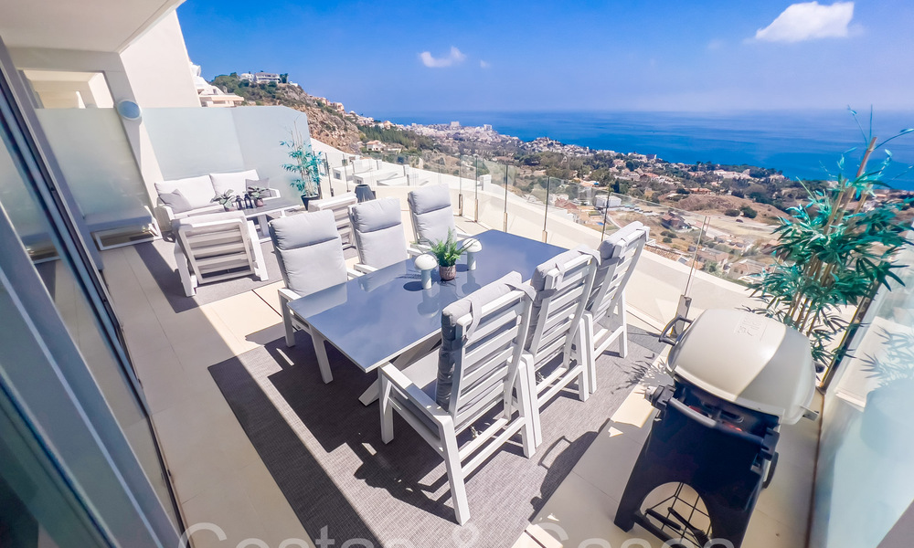 Luxueus, modern, duplex penthouse met panoramisch zeezicht te koop in Benalmadena, Costa del Sol 68029