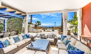 Luxevilla met open zeezicht te koop, direct aan het strand op de prestigieuze Golden Mile van Marbella 68315 