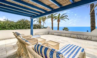 Luxevilla met open zeezicht te koop, direct aan het strand op de prestigieuze Golden Mile van Marbella 68332 