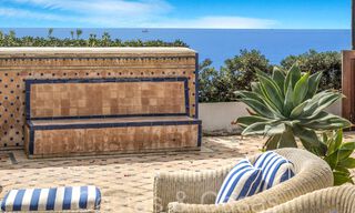 Luxevilla met open zeezicht te koop, direct aan het strand op de prestigieuze Golden Mile van Marbella 68363 
