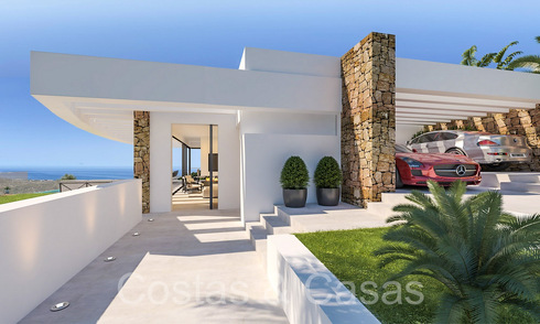 Off-plan villaproject met panoramisch zeezicht te koop in de heuvels van Mijas Pueblo, Costa del Sol 69737