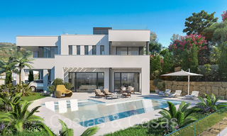 Nieuwe, eigentijdse luxevilla te koop met zeezicht in eersteklas golfresort in Mijas, Costa del Sol 68681 