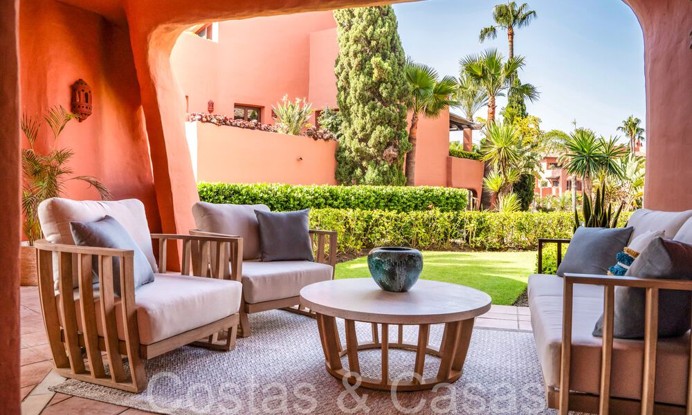 Superieur tuinappartement in een eersteklas complex aan het strand op de New Golden Mile tussen Marbella en Estepona 69389