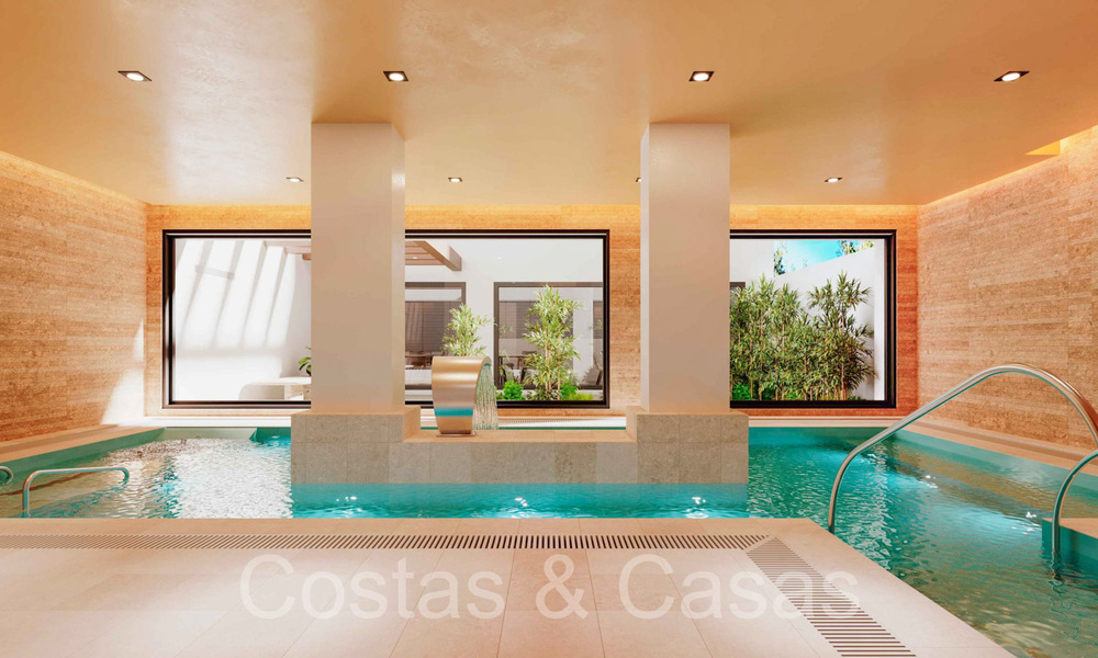 Nieuwe, eigentijdse appartementen met zeezicht te koop op loopafstand van Estepona centrum en het strand. 69408