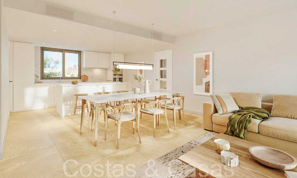 Nieuwe, eigentijdse appartementen met zeezicht te koop op loopafstand van Estepona centrum en het strand. 69409