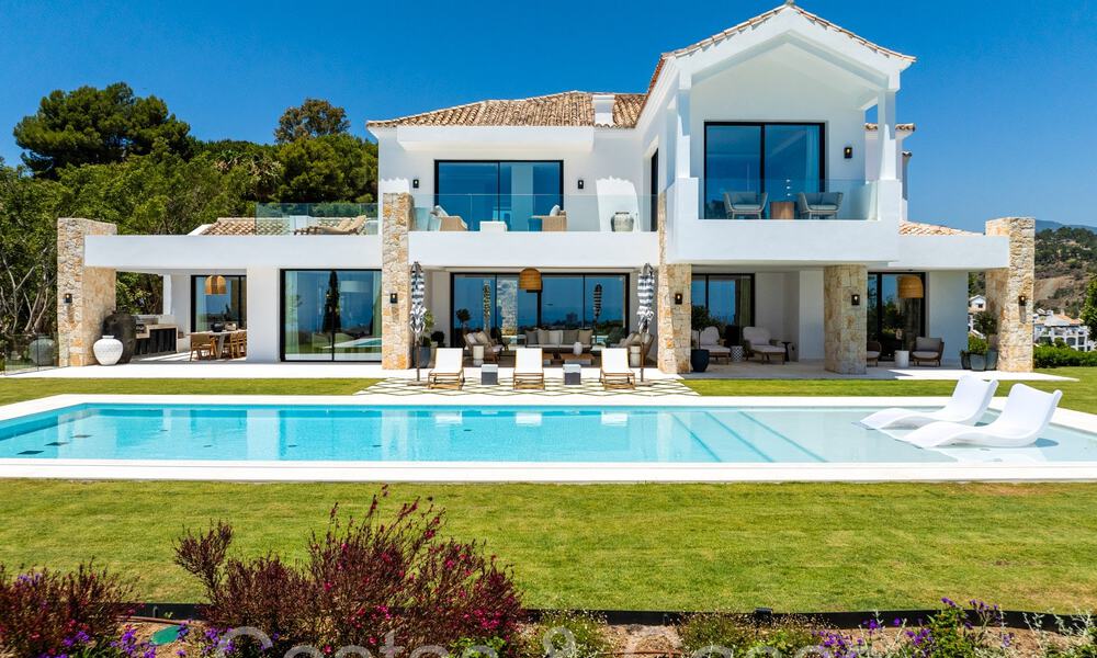 Nieuwbouwvilla in een Mediterrane, Provençaalse stijl te koop in een afgeschermde urbanisatie in Marbella - Benahavis 69887