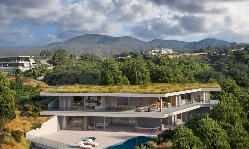 Modernistische nieuwbouwvilla met duurzaam concept te koop in de heuvels van Benahavis - Marbella 69816