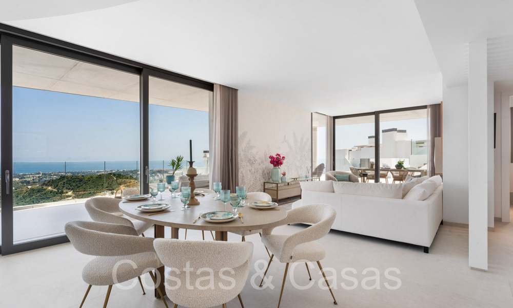 Instapklaar, eigentijds penthouse met panoramisch zeezicht te koop in een hoogstaand complex van Benahavis - Marbella 70011