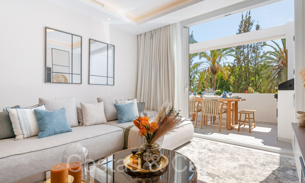 Luxueus gerenoveerd appartement met golf- en zeezicht te koop, grenzend aan een vooraanstaande golfbaan in La Quinta, Benahavis - Marbella 69926