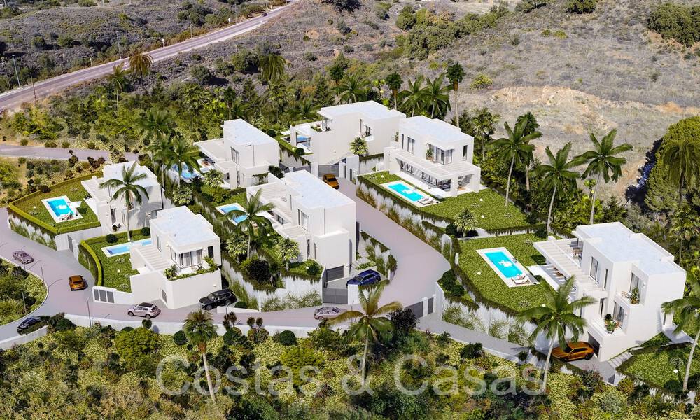 7 geavanceerde nieuwbouwvilla’s met panoramisch zeezicht te koop in de heuvels van Mijas Pueblo, Costa del Sol 70101