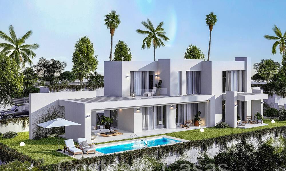 7 geavanceerde nieuwbouwvilla’s met panoramisch zeezicht te koop in de heuvels van Mijas Pueblo, Costa del Sol 70103