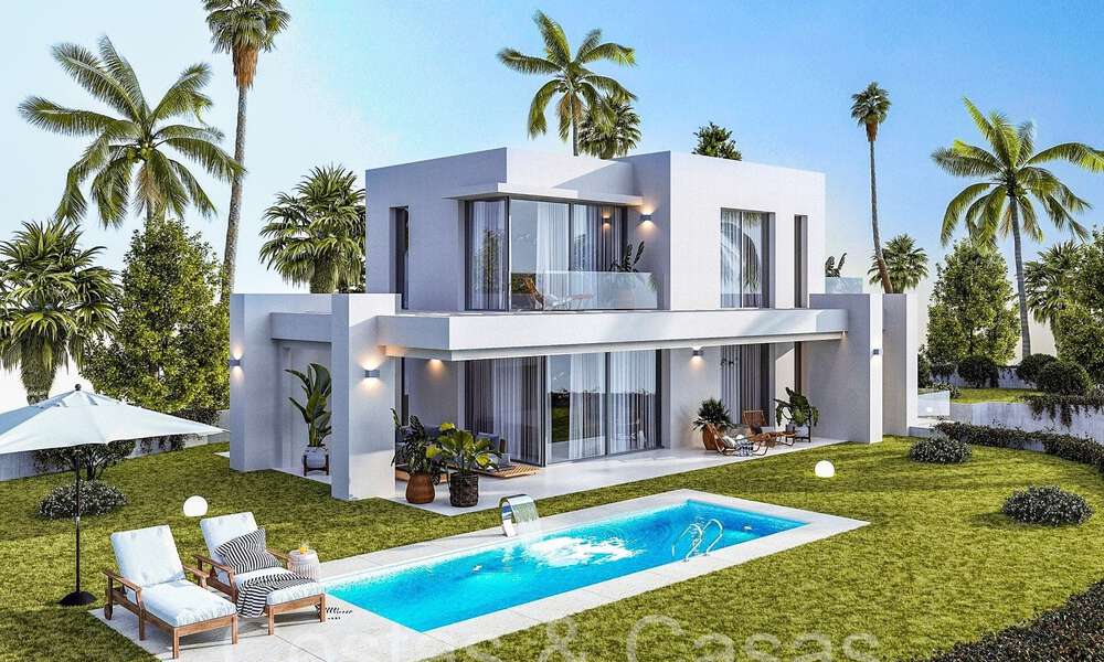 7 geavanceerde nieuwbouwvilla’s met panoramisch zeezicht te koop in de heuvels van Mijas Pueblo, Costa del Sol 70110