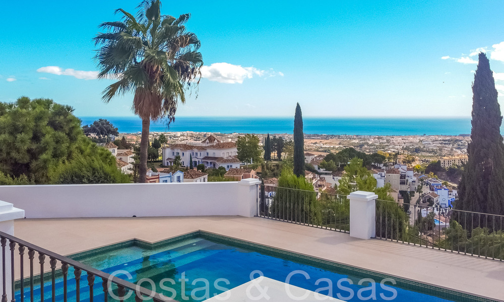 Sublieme Mediterrane luxevilla met panoramisch zeezicht te koop in El Madroñal, Marbella - Benahavis 70390