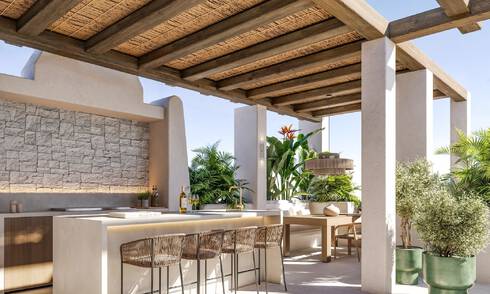 Luxe penthouse te koop in een hoogstaand strandcomplex op wandelafstand van Estepona centrum 70397