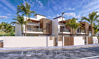 Nieuwe ontwikkeling van 8 townhouses te koop grenzend aan de golfbaan in Estepona 70562 