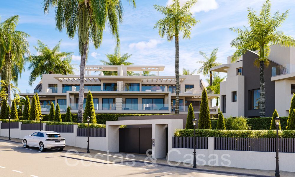 Nieuw project met luxe appartementen en penthouses te koop op loopastand van het strand in Estepona 71080