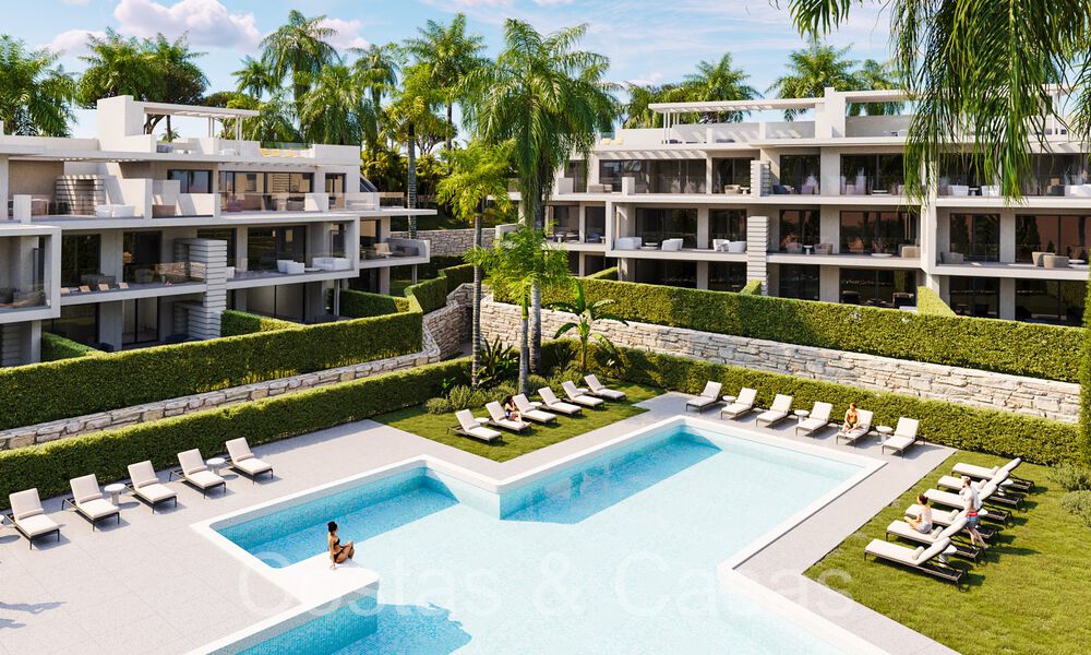 Nieuw project met luxe appartementen en penthouses te koop op loopastand van het strand in Estepona 71085