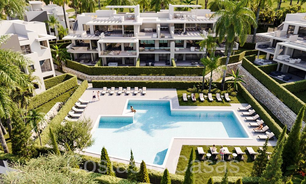 Nieuw project met luxe appartementen en penthouses te koop op loopastand van het strand in Estepona 71092