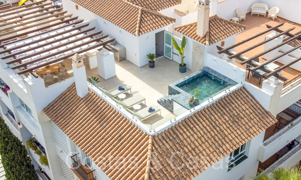 Prachtig penthouse met groot solarium en dompelbad te koop in Nueva Andalucia, Marbella 71221