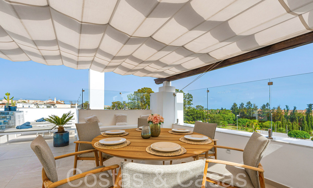 Prachtig penthouse met groot solarium en dompelbad te koop in Nueva Andalucia, Marbella 71246