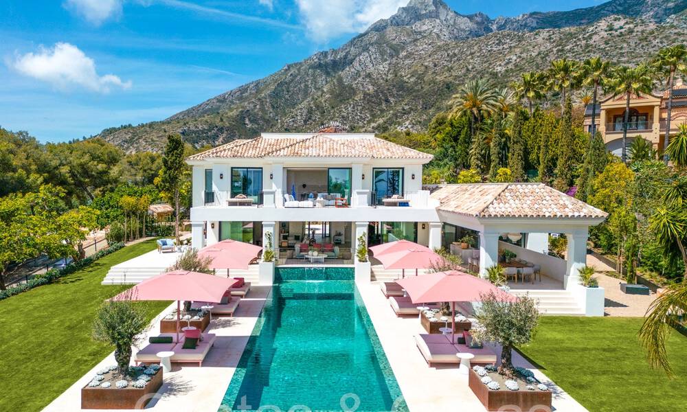 Statige luxevilla te koop in een Mediterrane bouwstijl in de hoogstaande villawijk Sierra Blanca op de Golden Mile van Marbella 71623