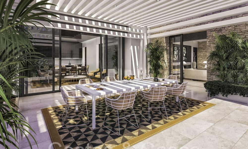 Bouwgrond met exclusief project te koop voor een luxevilla, met zeezicht en op loopafstand van Puerto Banus, Marbella 71843