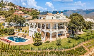 Majestueuze villa in Mediterrane stijl te koop, met zeezicht, in een natuurlijke omgeving ten oosten van Marbella centrum 72171 