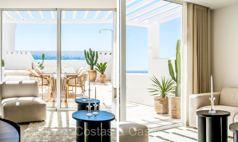 Prachtig gerenoveerd appartement met ruim terras te koop met prachtig uitzicht in de haven van Puerto Banus, Marbella 72594