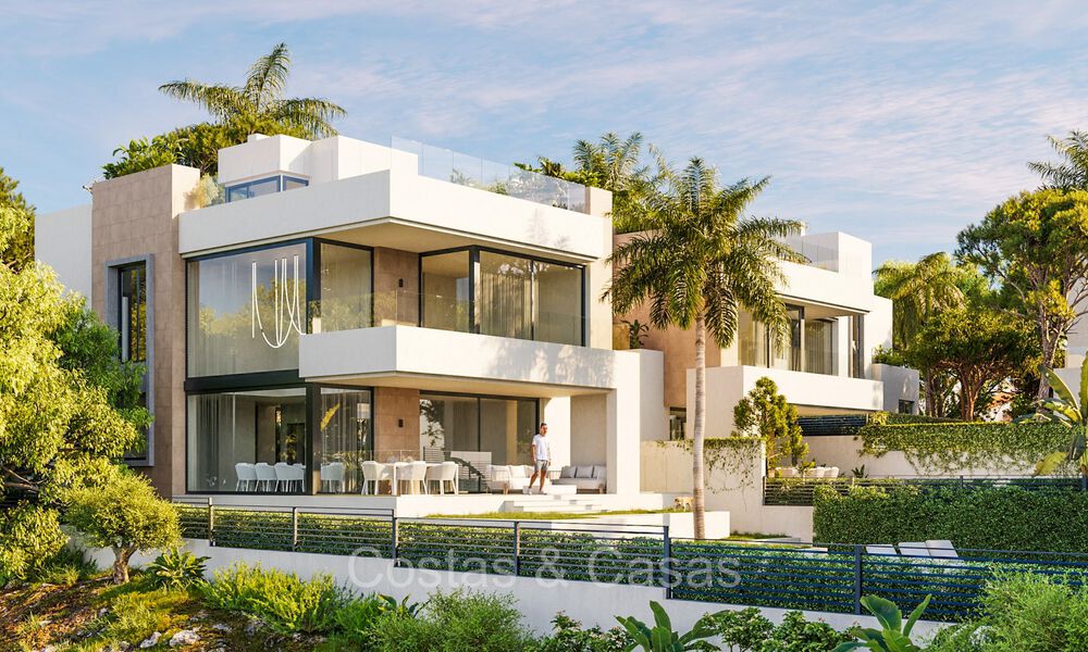 Moderne nieuwebouwvilla’s te koop op enkele meters van het strand ten oosten van Marbella centrum 72710