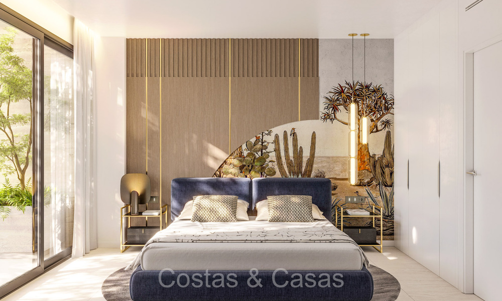 Nieuwe boutique appartementen en huizen in een eerstelijnsstrand complex te koop in Manilva aan de Costa del Sol 73496