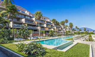 Nieuwe boutique appartementen en huizen in een eerstelijnsstrand complex te koop in Manilva aan de Costa del Sol 73501 