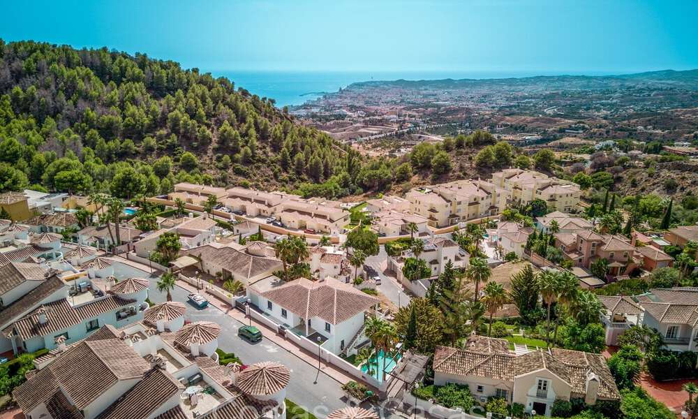 Prachtige villa in eigentijdse mediterrane stijl te koop met panoramisch zeezicht in de heuvels van Mijas, Costa del Sol 73640