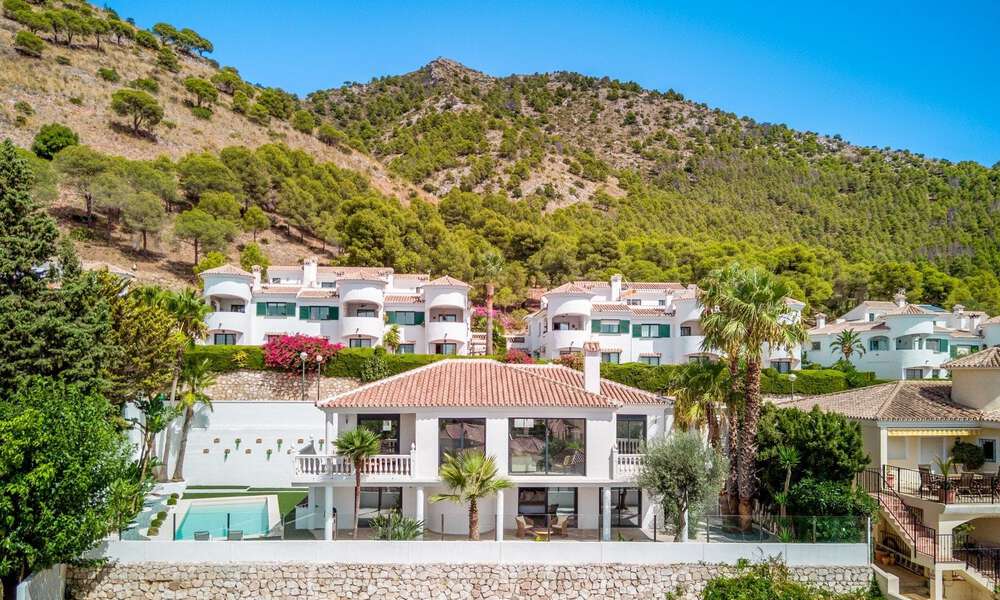 Prachtige villa in eigentijdse mediterrane stijl te koop met panoramisch zeezicht in de heuvels van Mijas, Costa del Sol 73641