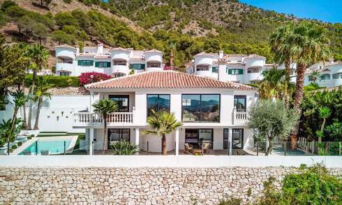 Prachtige villa in eigentijdse mediterrane stijl te koop met panoramisch zeezicht in de heuvels van Mijas, Costa del Sol 73642