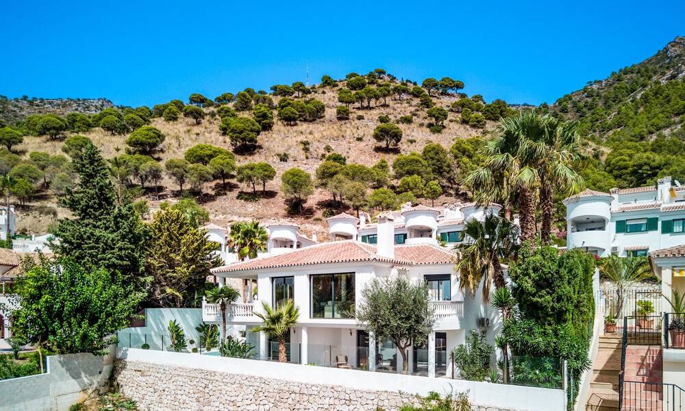 Prachtige villa in eigentijdse mediterrane stijl te koop met panoramisch zeezicht in de heuvels van Mijas, Costa del Sol 73643