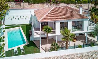 Prachtige villa in eigentijdse mediterrane stijl te koop met panoramisch zeezicht in de heuvels van Mijas, Costa del Sol 73645 