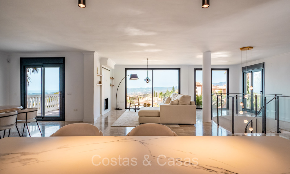 Prachtige villa in eigentijdse mediterrane stijl te koop met panoramisch zeezicht in de heuvels van Mijas, Costa del Sol 73652