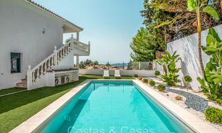 Prachtige villa in eigentijdse mediterrane stijl te koop met panoramisch zeezicht in de heuvels van Mijas, Costa del Sol 73679 